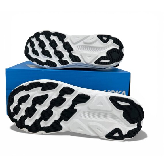 HOKA Clifton 9 Supportive Running Shoes Black White Cushioned Trainers Men’s 14 - Picture 7 of 13